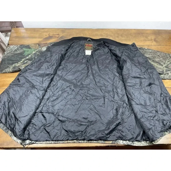 Stearns Mossy Oak Camo Jacket Dry Wear XL Quilted Water Resist Vintage Hunting - Picture 6 of 7